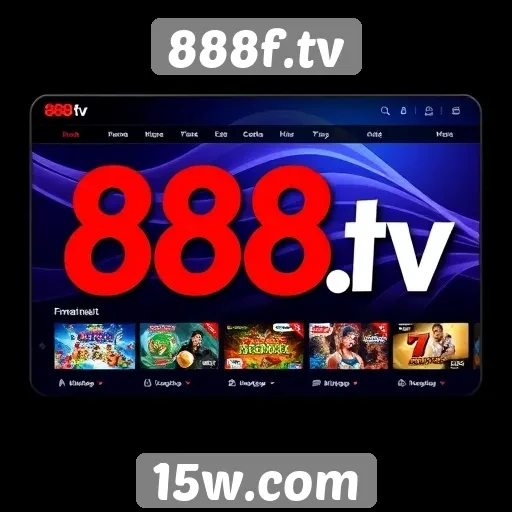 Interface do usuário do 888f.tv é intuitiva e amigável